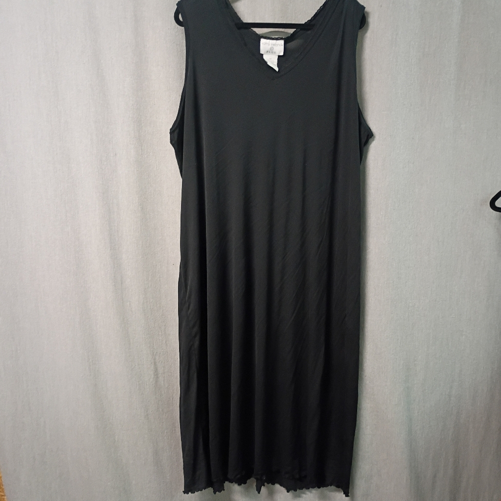 Kathy Ireland Plus 3X Slip Or Nightie Black